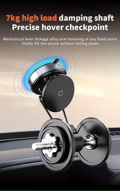 360° Adjustable Vacuum Magnetic Suction Phone Holder – Strong Grip, Sleek Design