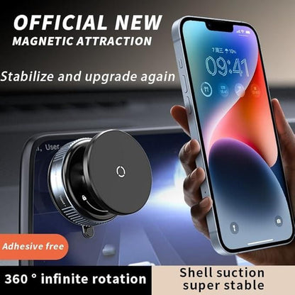 360° Adjustable Vacuum Magnetic Suction Phone Holder – Strong Grip, Sleek Design