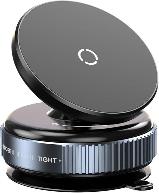 360° Adjustable Vacuum Magnetic Suction Phone Holder – Strong Grip, Sleek Design